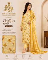 Sunlit Grace Chiffon Dupatta 3PC EL-14 Stitched
