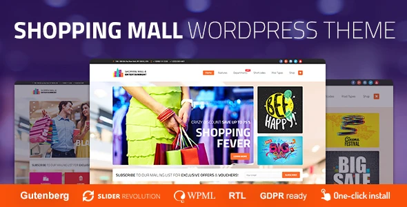 Shopping Mall – Entertainment Center and Business WordPress Theme