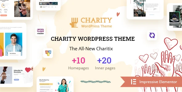 Charitix – Nonprofit Charity WordPress Theme