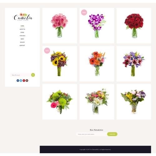 Camelia | A Floral Studio Florist WordPress Theme