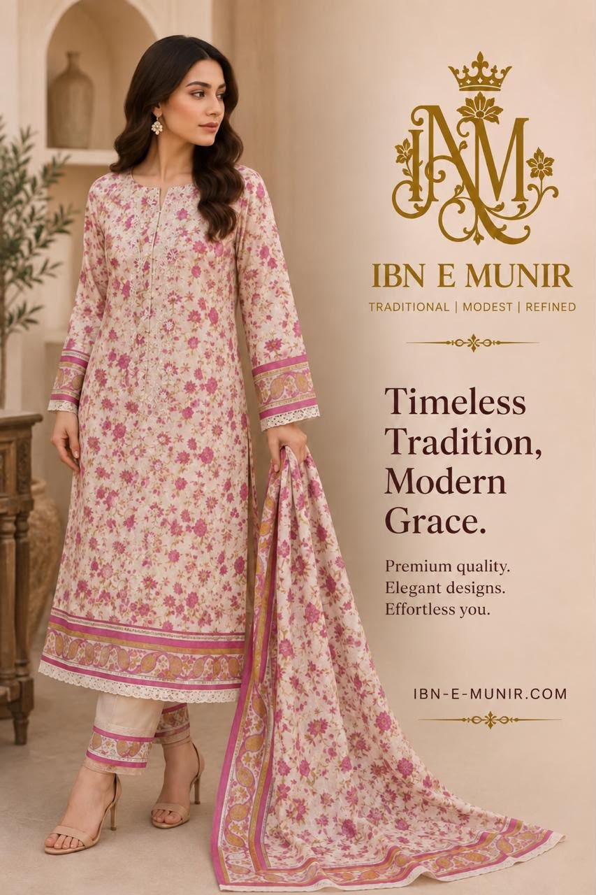 Pastel Flora Embroidered Kurti Lawn Dupatta 3PC EL-1 Unstitched - Image 2